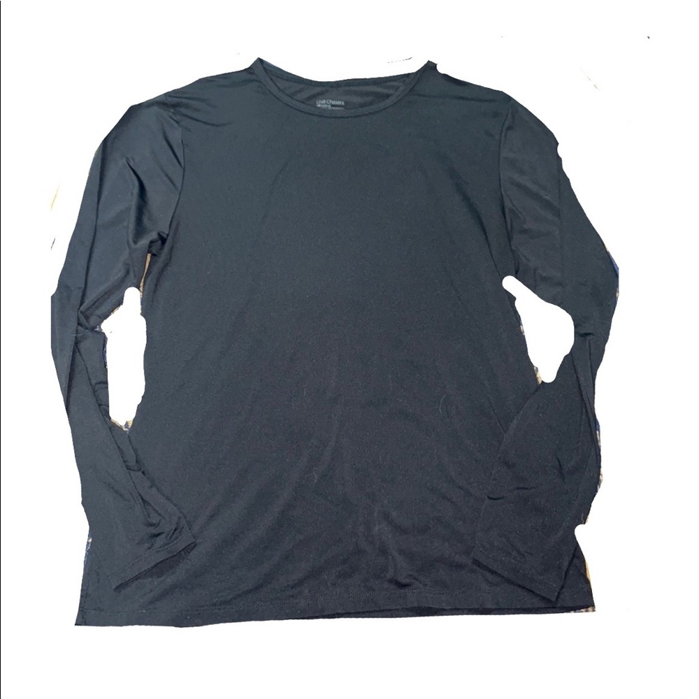 Long Sleeve Black Active Wear Top